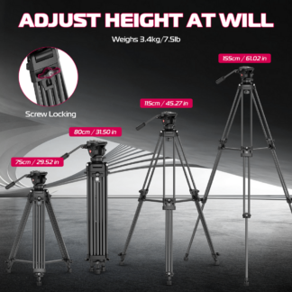 Штатив Ulanzi MT-81 Tripod (80-155cm) Black