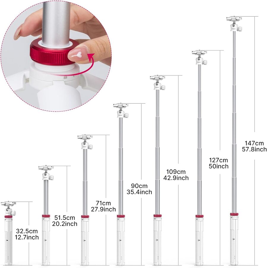 Штатив Ulanzi Vijim Multi-functional Mini Tripod White — фото 8