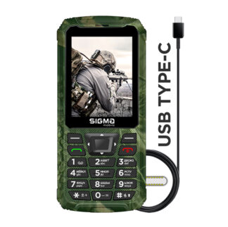 Мобільний телефон Sigma X-treme PR68 TYPE-C, 2,8", 4000 мА·год, IP68, чорний