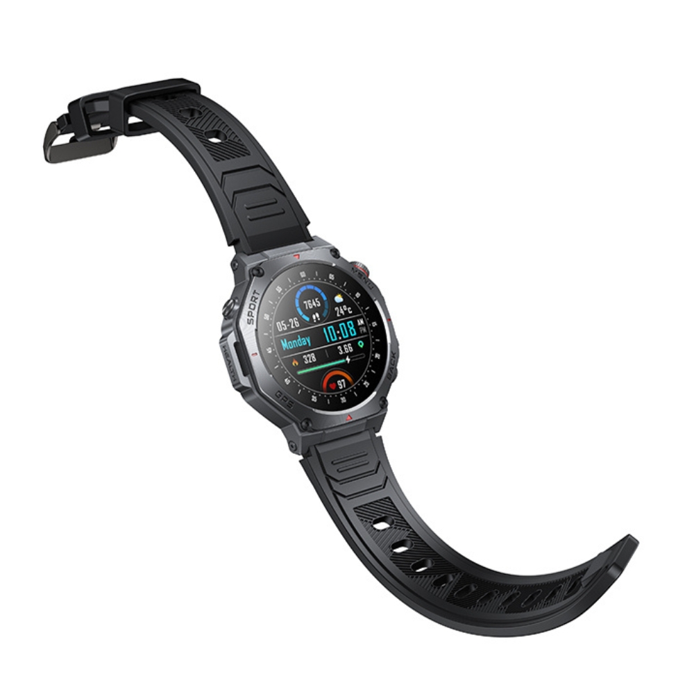 Смарт-годинник HOCO Y37 AMOLED 36mm. 520 mAh. GPS sports watch(call version) Black — фото 6