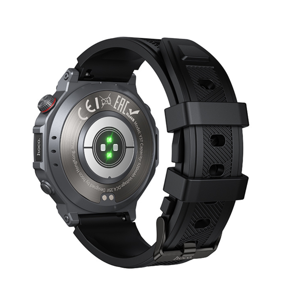 Смарт-годинник HOCO Y37 AMOLED 36mm. 520 mAh. GPS sports watch(call version) Black — фото 8