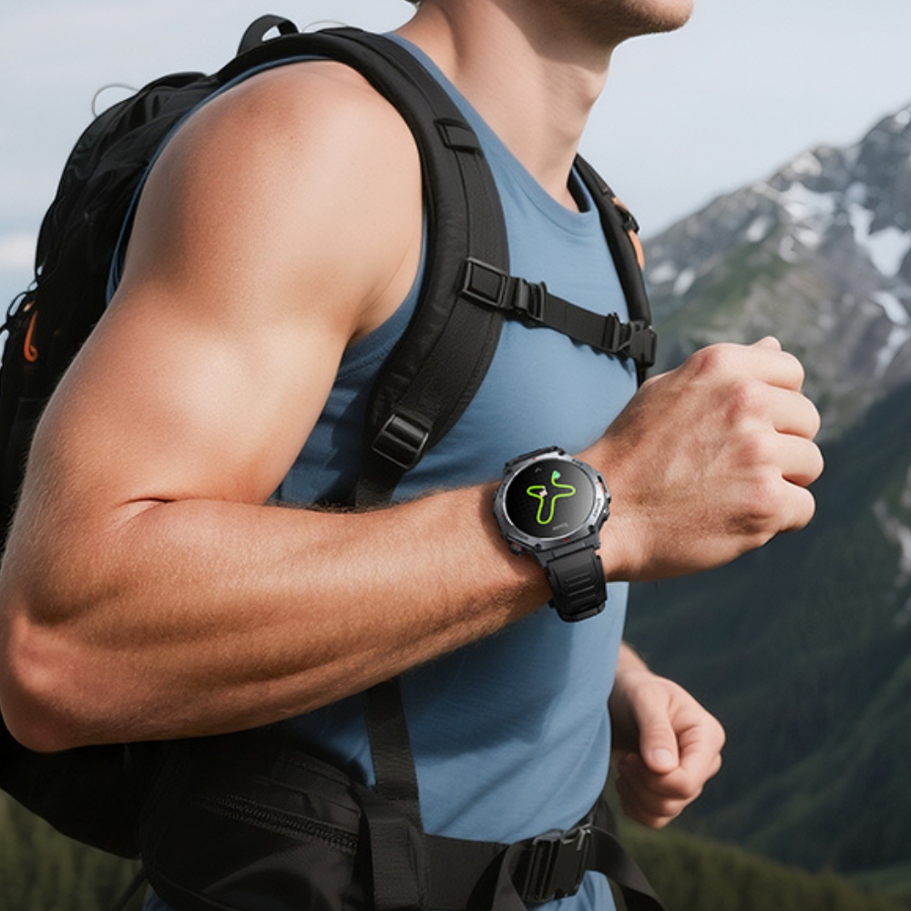 Смарт-годинник HOCO Y37 AMOLED 36mm. 520 mAh. GPS sports watch(call version) Black — фото 9