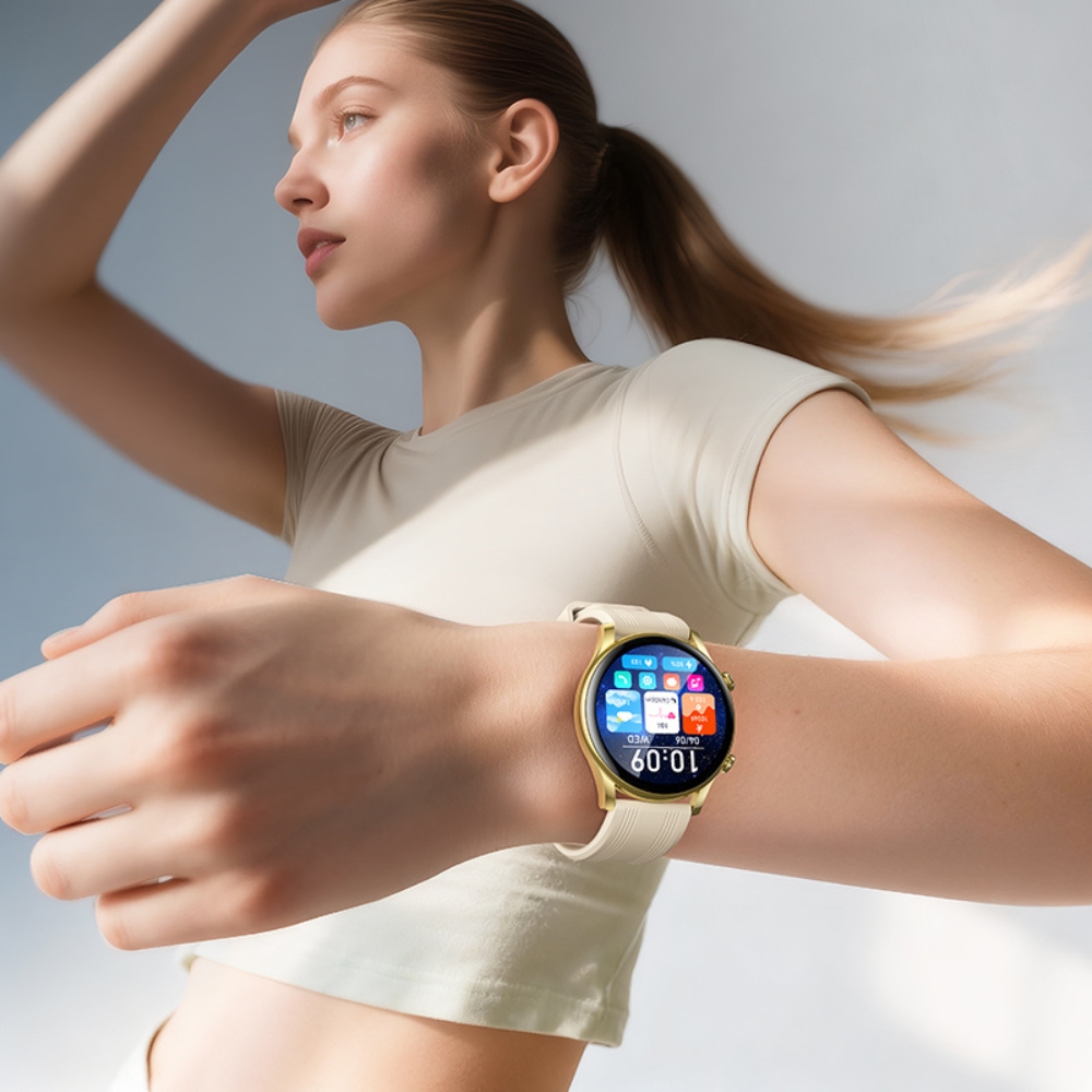 Смарт-годинник HOCO Y38 AMOLED 36mm. 300 mAh. Smart watch(call version) Gold — фото 5
