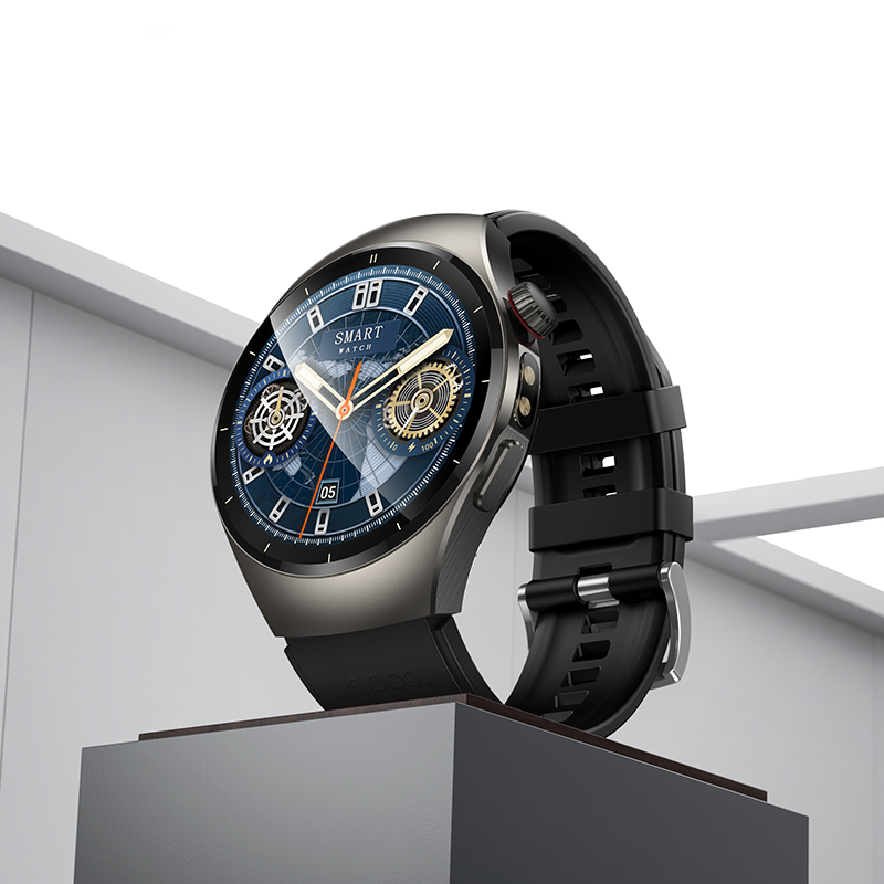 Смарт-годинник HOCO Y40 38mm. 315 mAh. IP68 Smart watch(call version) Black — фото 10