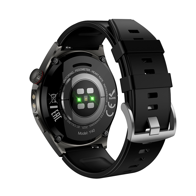 Смарт-годинник HOCO Y40 38mm. 315 mAh. IP68 Smart watch(call version) Black — фото 8