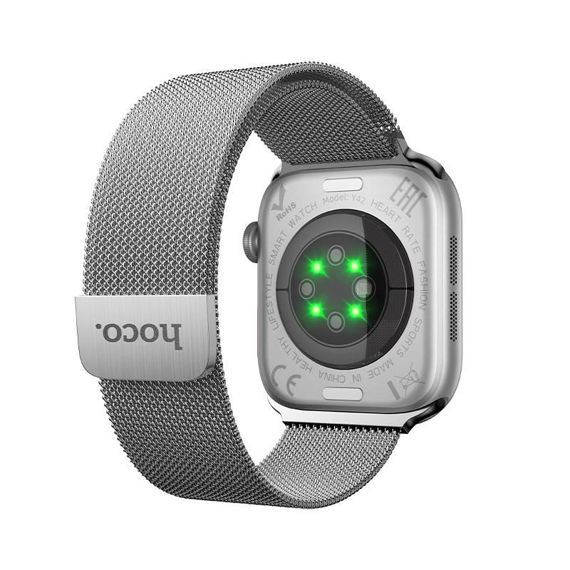 Смарт-годинник HOCO Y42 51mm. 200 mAh. IPX6 Smart watch(call version) Silver — фото 4