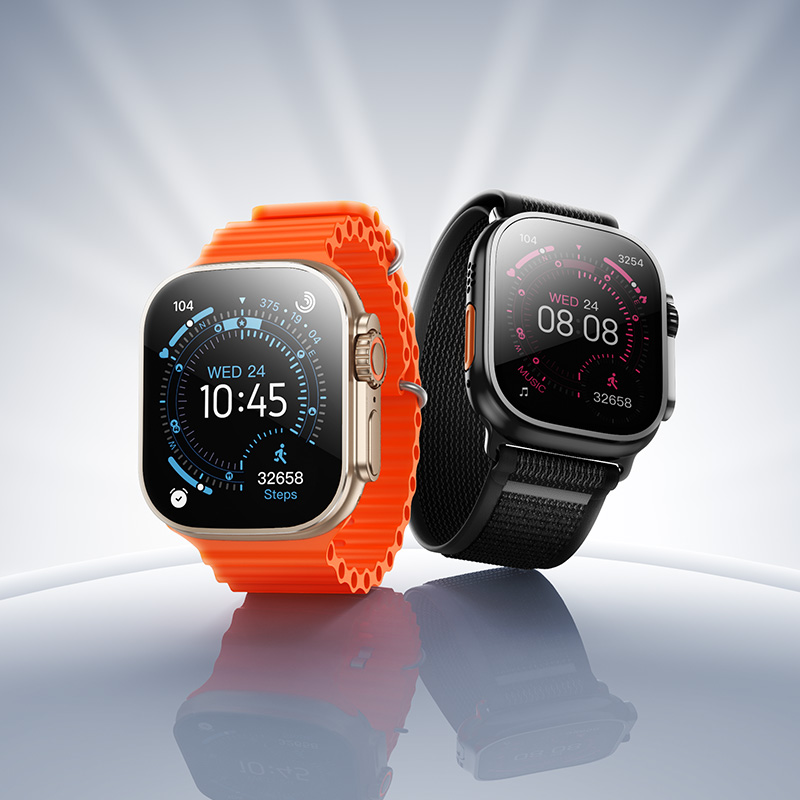Смарт-годинник HOCO Y42 Ultra 53mm. 260 mAh. IP67 Smart watch(call version) titanium gold — фото 6