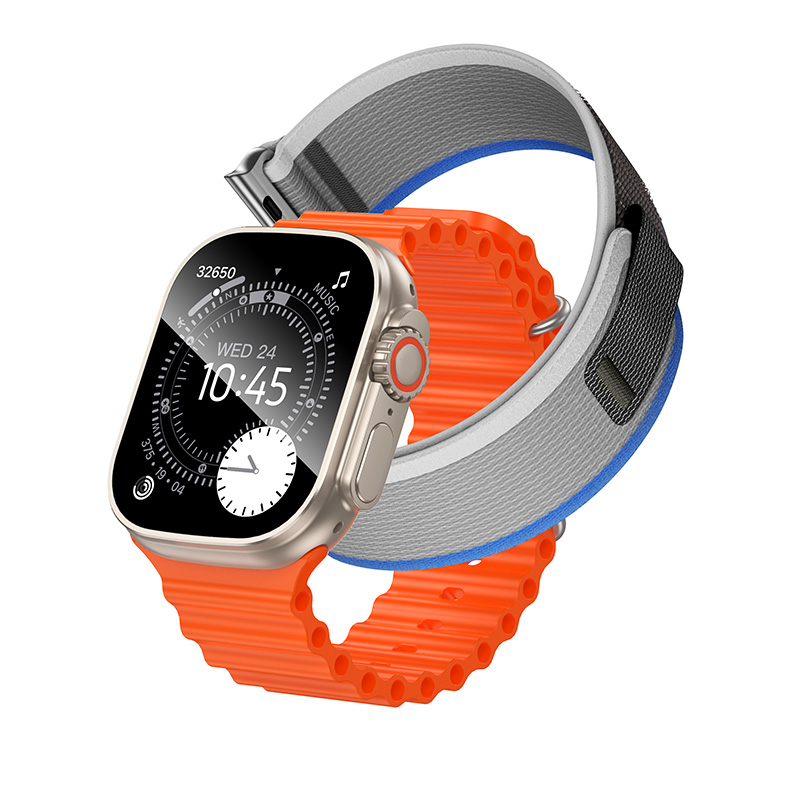 Смарт-годинник HOCO Y42 Ultra 53mm. 260 mAh. IP67 Smart watch(call version) titanium gold