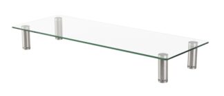 Ст i л для мон i тору/ноутбука, прямокутний, скло Gembird MS-Table-GM-01