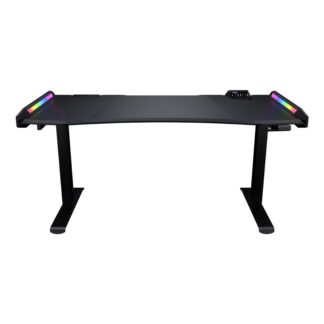 Стіл для геймера, ергономічний дизайн, USB 3.0/Type-C/Audio хаб, RGB