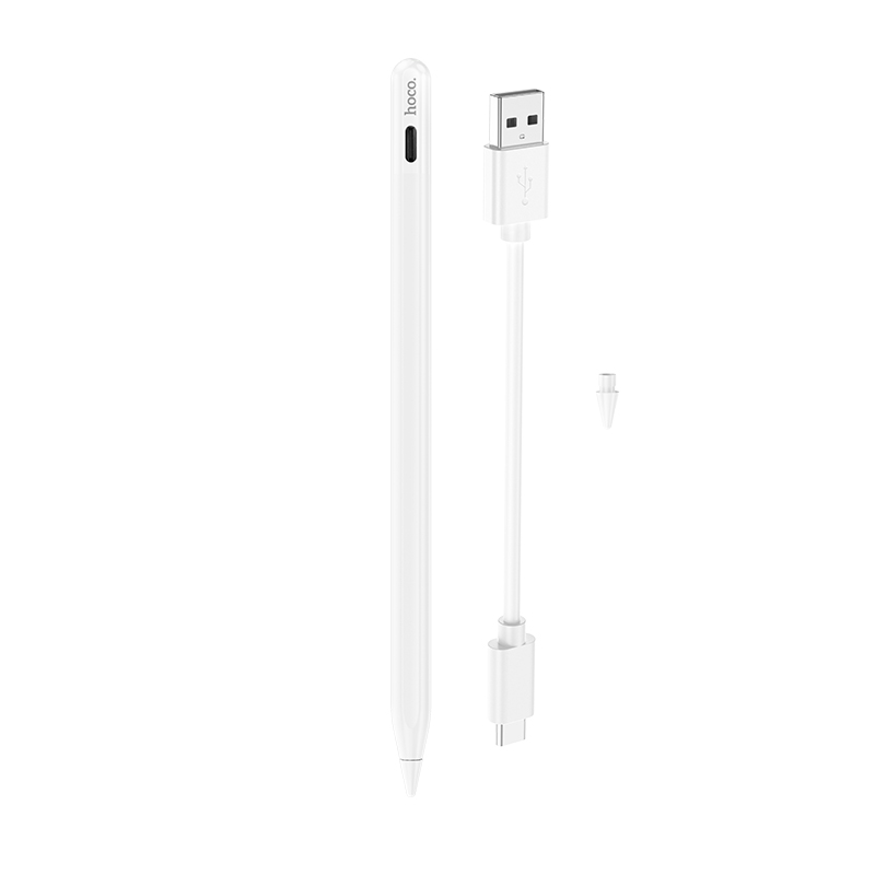 Стилус HOCO GM112 Intelligent anti-lost active capacitive pen with digital display pad dedicated White — фото 7