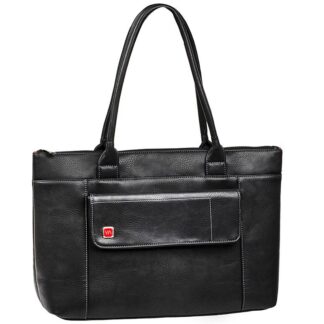 Сумка для ноутбука 15.6", ж i ноча, колекц i я "Orly", шк i ра, чорний