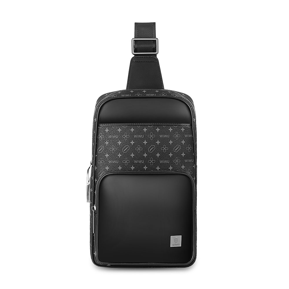 Сумка WIWU Master Fingerprint Lock Crossbody Bag Black — фото 3