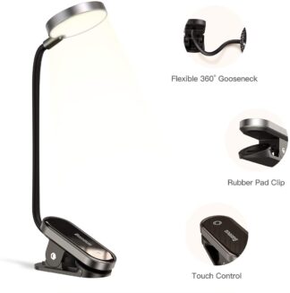 Світильник Baseus Comfort Reading Mini Clip Lamp Dark Gray — фото 3