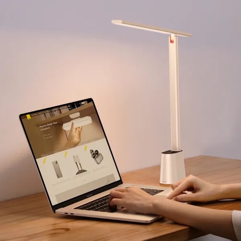 Світильник Baseus Smart Eye Series Charging Folding Reading Desk Lamp (Smart Light ) White — фото 12