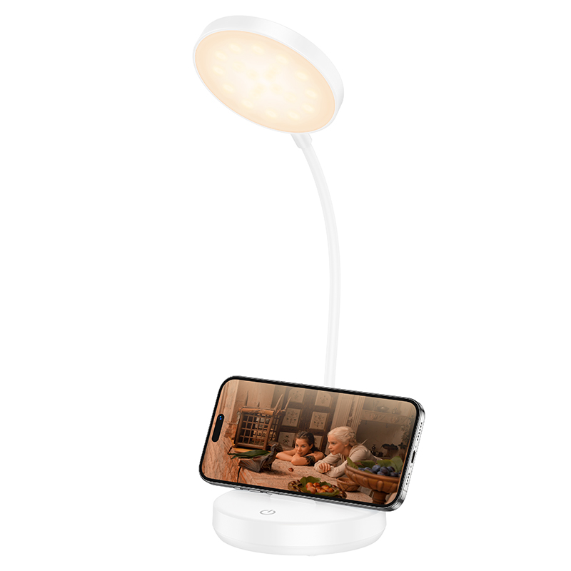Світильник HOCO HX14 5W. 800 mAh Dazzling desktop lamp White — фото 4
