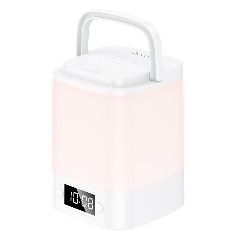 Світильник HOCO HX15 1.5W. 1200 mAh. Smart clock night light White — фото 4