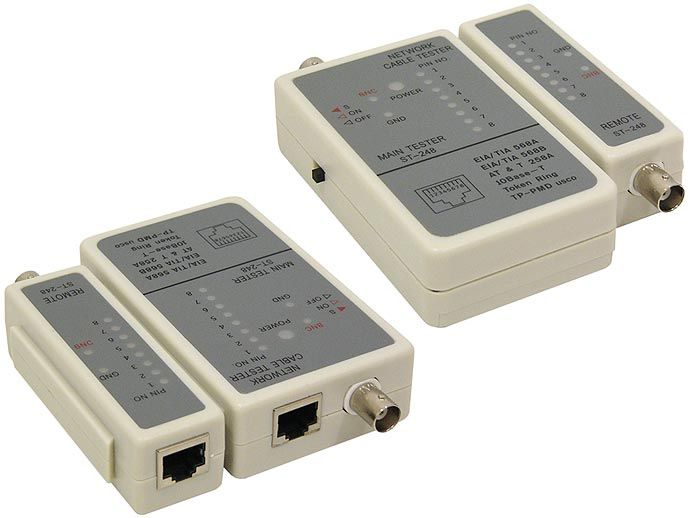 Тестер для RJ45, RG58 кабелів Cablexpert NCT-1
