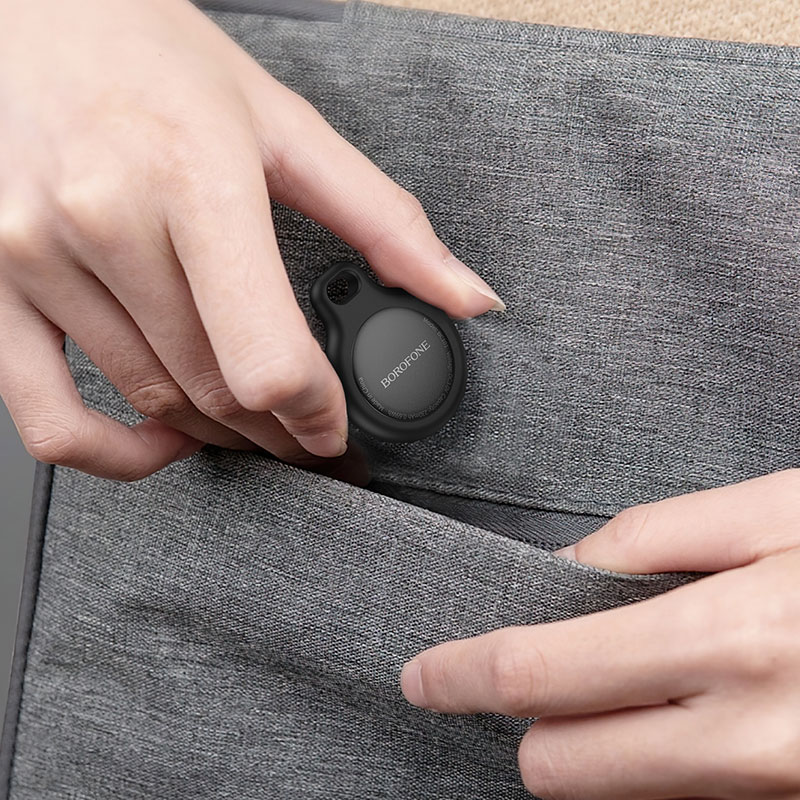 Трекер BOROFONE BC101 Exquisite smart positioning anti-lost device Midnight Black — фото 6