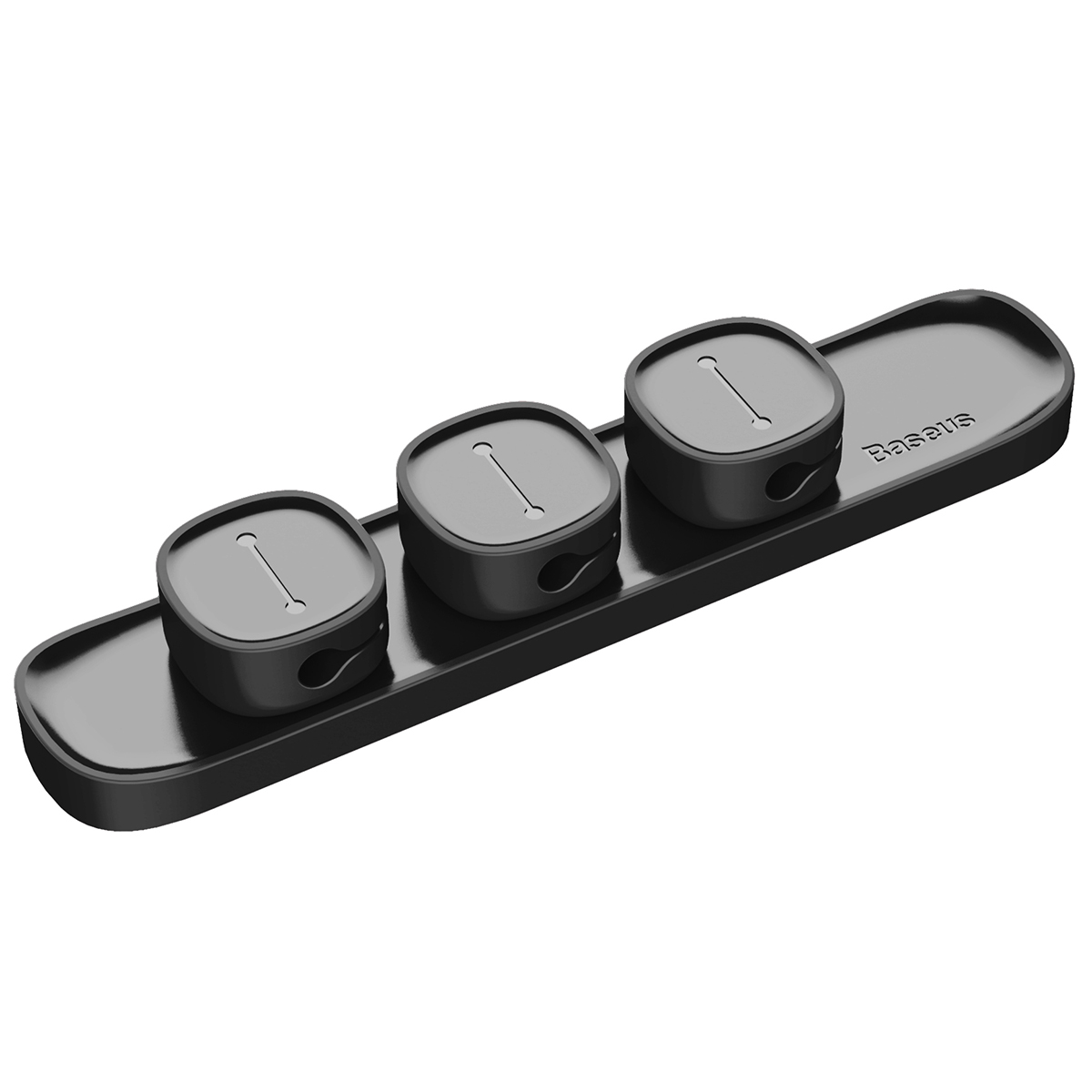 Тримач для кабелю магнітний Baseus Peas Cable Clip Black — фото 4