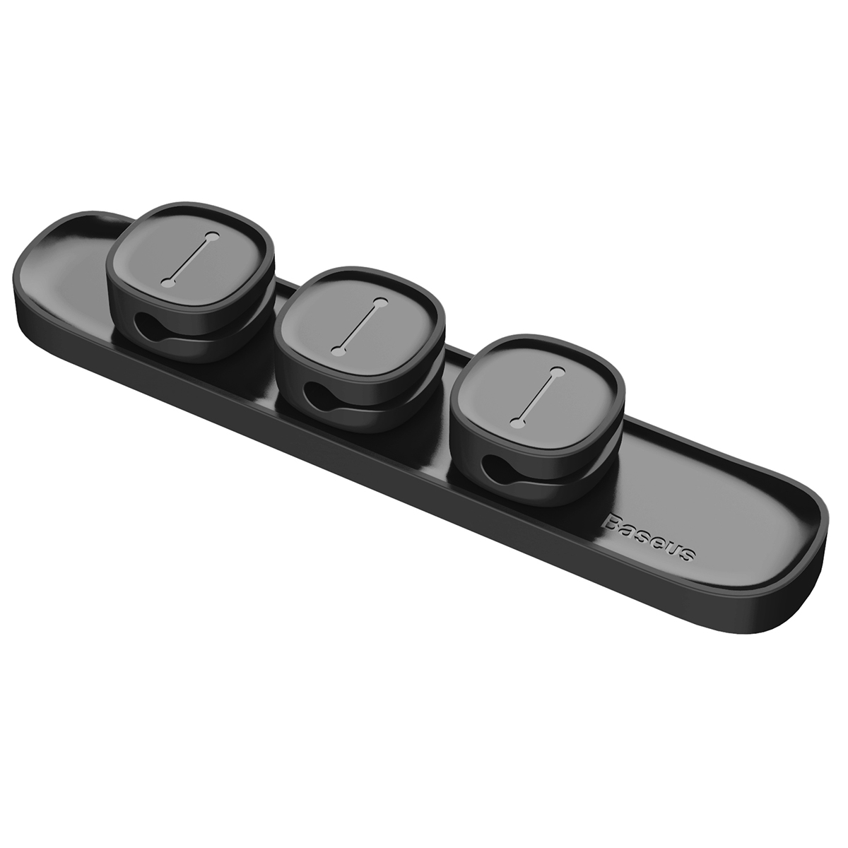 Тримач для кабелю магнітний Baseus Peas Cable Clip Black