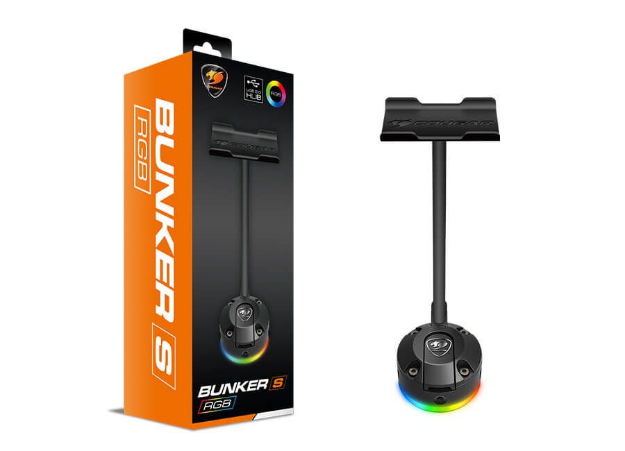 Тримач для навушників, RGB підсвічування, 2x USB 2.0 Hub, патентована — фото 6