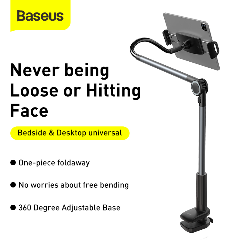 Тримач для планшету Baseus Otaku life rotary adjustment lazy holder Pro(Applicable for phone/ ipad) gray — фото 10