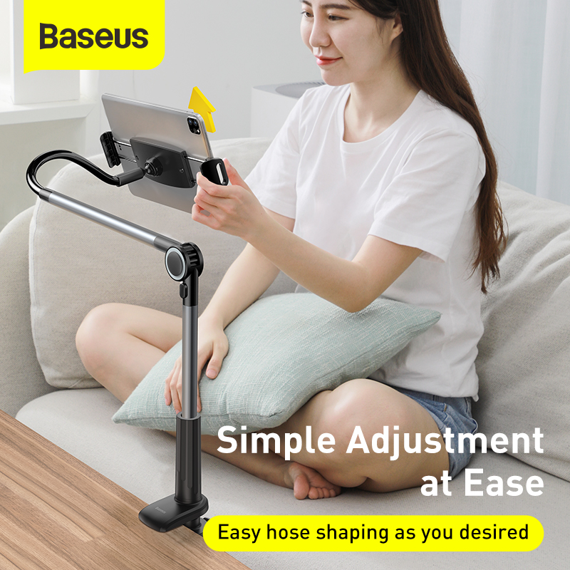 Тримач для планшету Baseus Otaku life rotary adjustment lazy holder Pro(Applicable for phone/ ipad) gray — фото 12