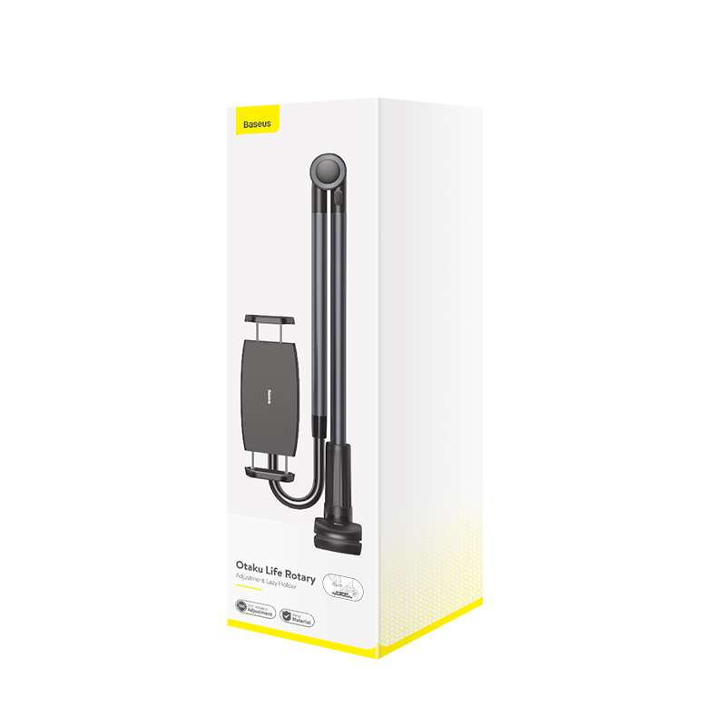 Тримач для планшету Baseus Otaku life rotary adjustment lazy holder Pro(Applicable for phone/ ipad) gray — фото 3