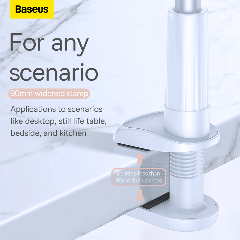 Тримач для телефона Baseus Unlimited adjustment lazy phone holder silver — фото 10