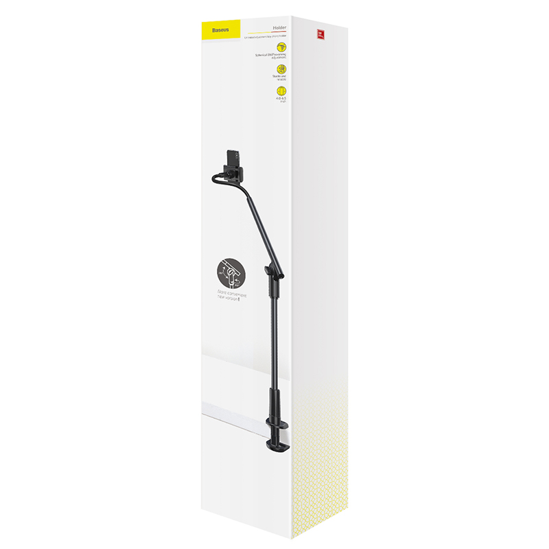 Тримач для телефона Baseus Unlimited adjustment lazy phone holder silver — фото 3
