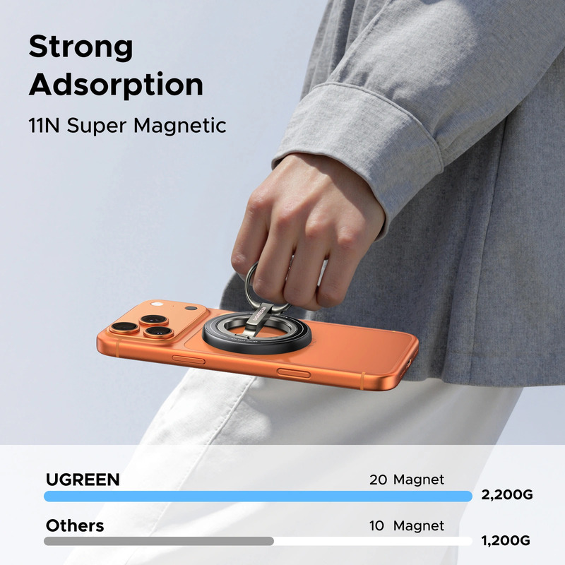 Тримач для телефону UGREEN LP945 з магнітним кільцем — фото 5