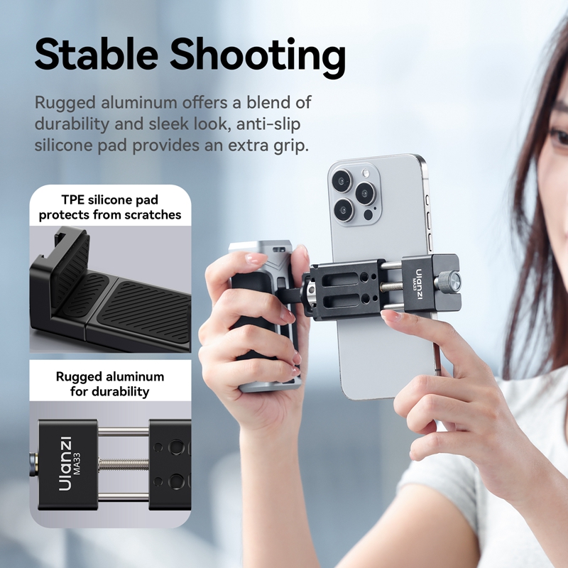 Тримач для телефону Ulanzi MA33 Phone Holder Black — фото 11