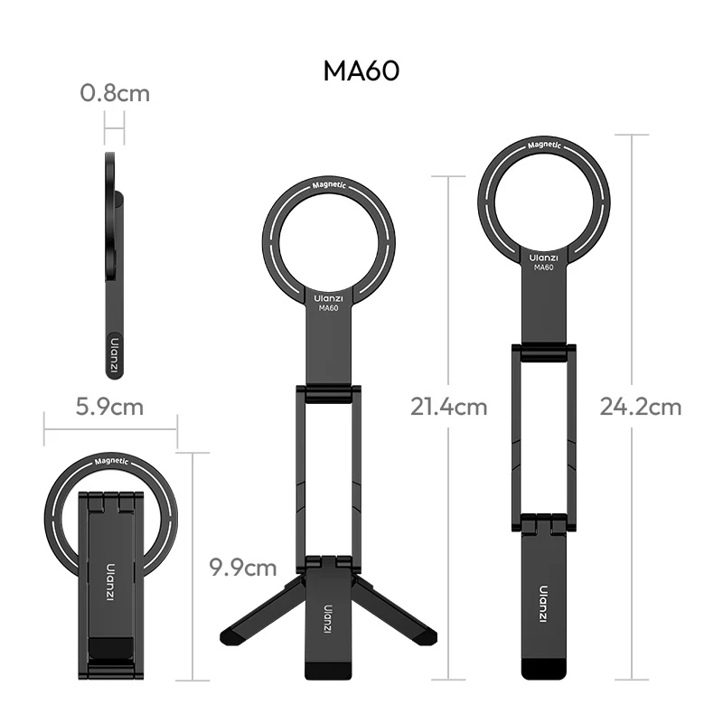 Тримач для телефону Ulanzi Vijim MA60 Foldable Magnetic — фото 7