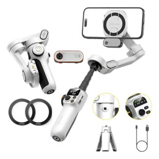 Триосьовий стабілізатор для телефону AOCHUAN Smart P2 White — фото 6