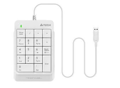 Цифрова USB клавіатура Fstyler, біла A4Tech FK13P білий