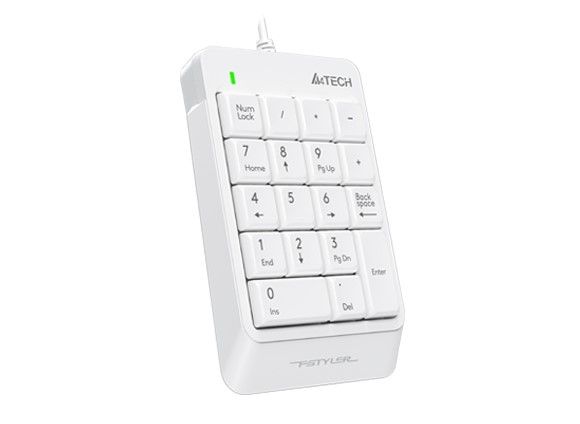 Цифрова USB клавіатура Fstyler, біла A4Tech FK13P білий — фото 2