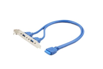 USB 3.0 розетка на кронштейні 10P, довжина дроту 45 см Cablexpert