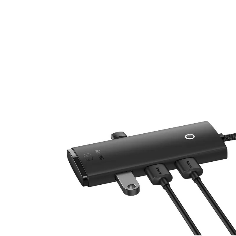 USB-хаб Baseus Lite Series 4-Port Type-C HUB Adapter (Type-C to USB 3.0*4 ) 1m Black — фото 7