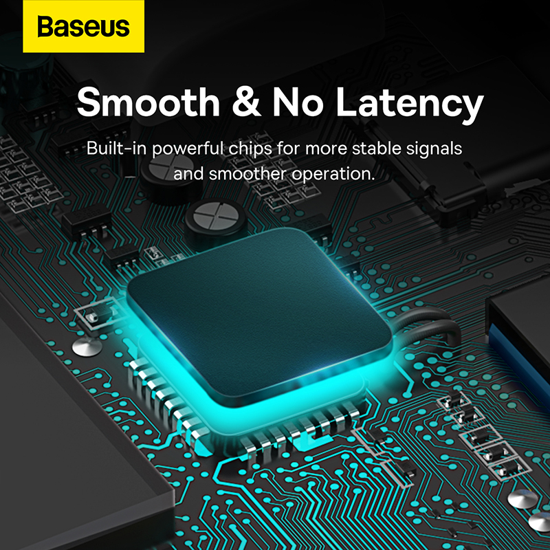 USB-хаб Baseus Lite Series 4-Port Type-C HUB Adapter (Type-C to USB 3.0*4) 25cm Black — фото 16
