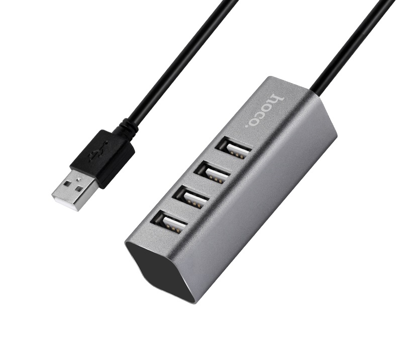USB-хаб HOCO HB1 4USB Line machine Tarnish