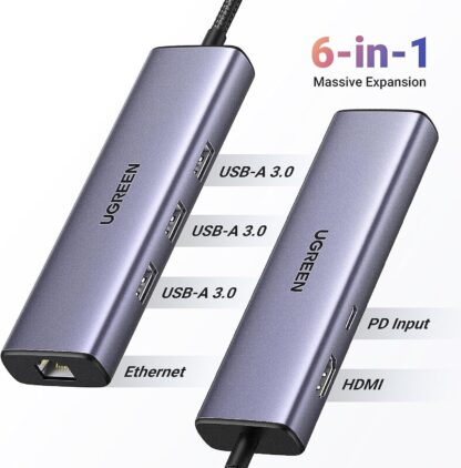 USB-хаб UGREEN CM512 з Hdmi та PD 100W — фото 8