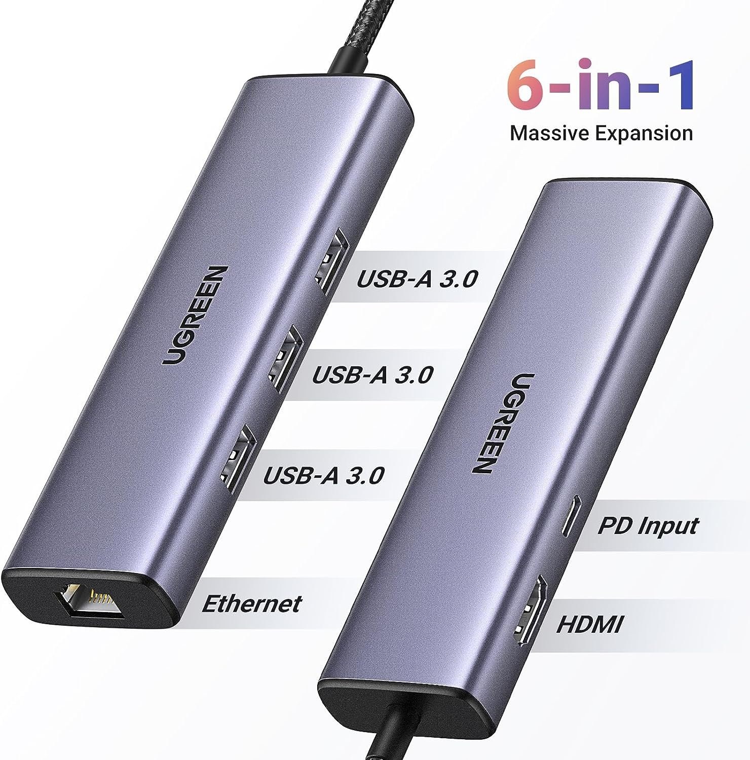 USB-хаб UGREEN CM512 з Hdmi та PD 100W — фото 8