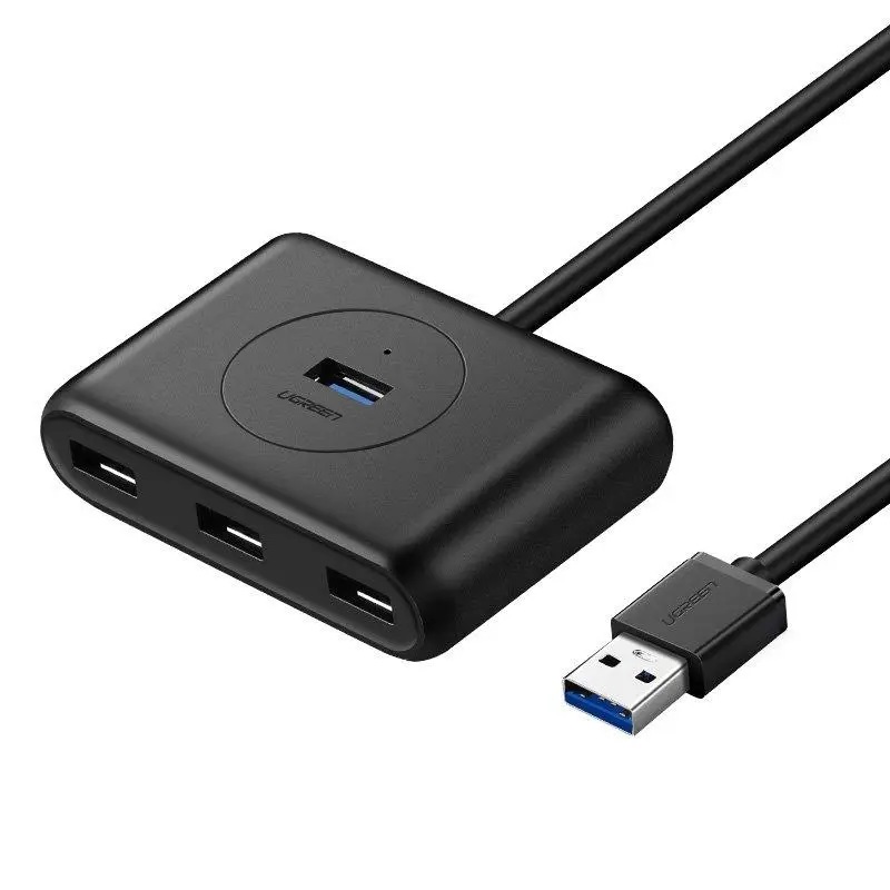 USB-хаб UGREEN USB 3.0 CR113, чорний