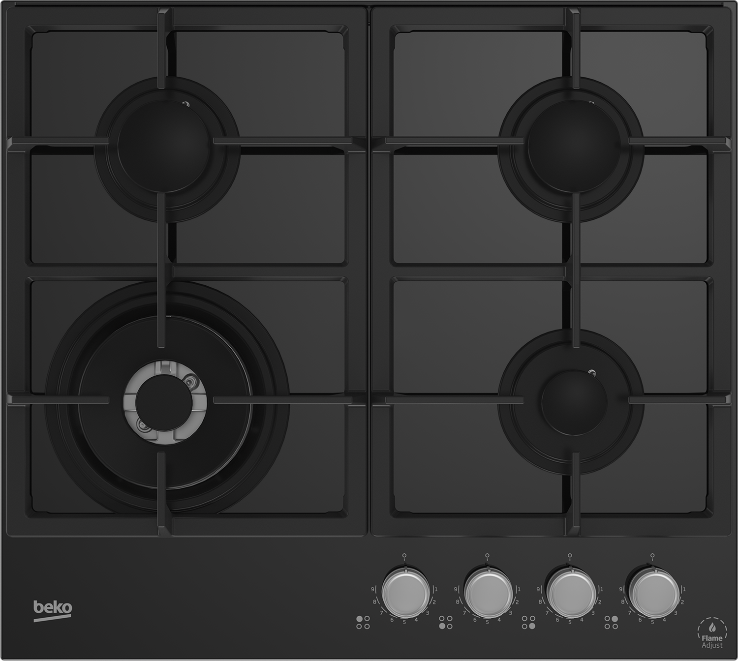Вбудована газова варильна поверхня BEKO Hilw64325SB