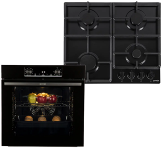 Вбудована техніка GORENJE: духова шафа BO6735E02BK та варильна