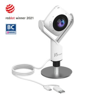 Вебкамера 360°, 1080 P, USB-A/C 3.0, 1/4", вбудований мікрофон