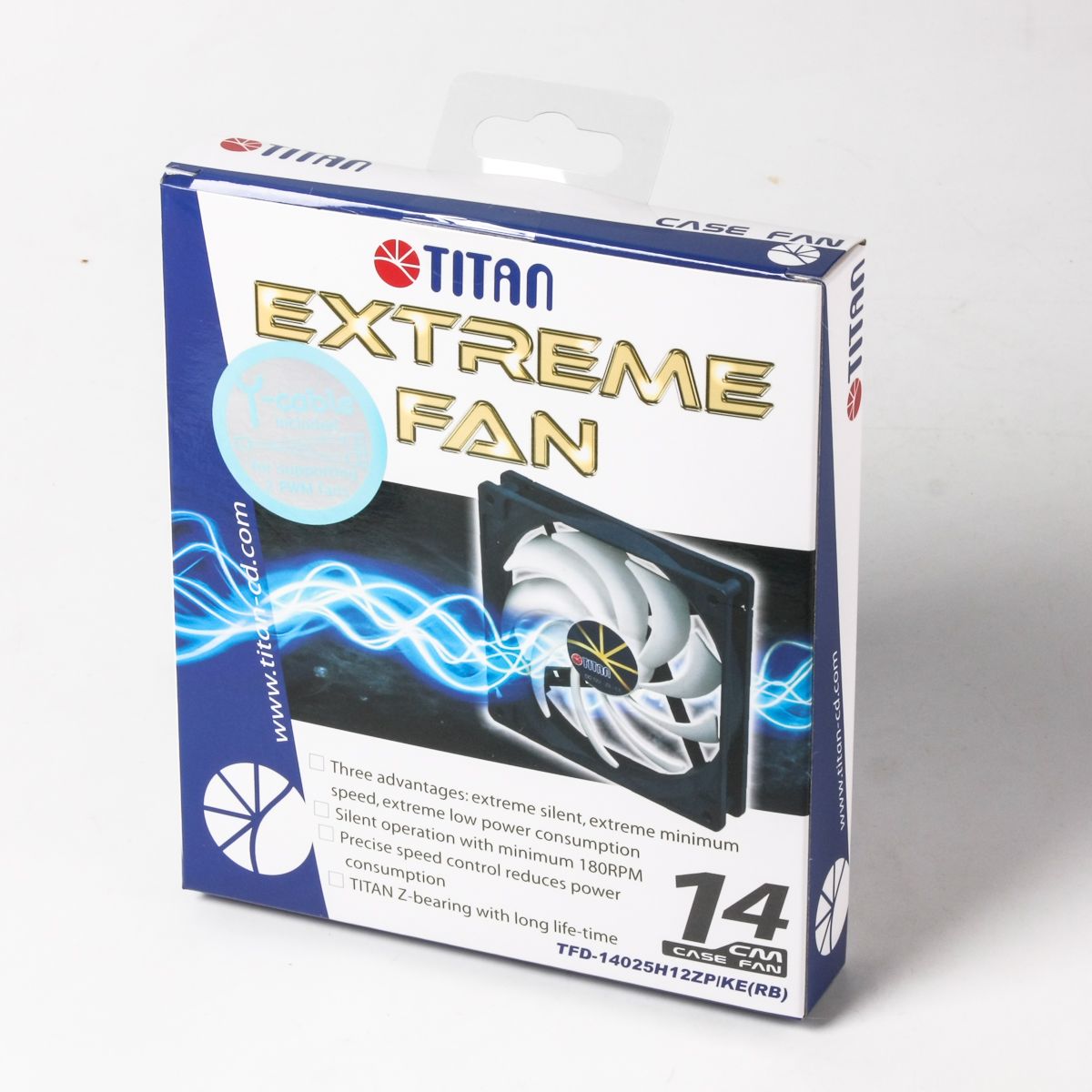 Вентилятор 140 x 140 x 25 мм, Extrem Fan, PWM Titan TFD-14025 H 12 — фото 2