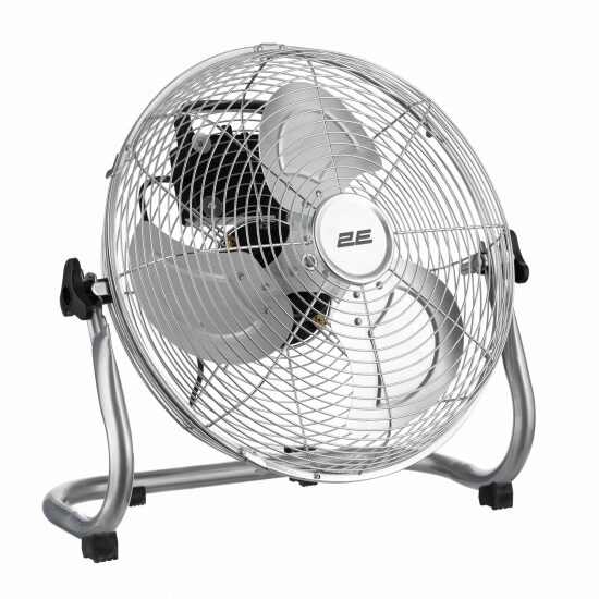 Вентилятор підлоговий 2E PowerWind 30C професійний, 30см, 60Вт, кнопки, двигун мідь 100%, срібний — фото 4
