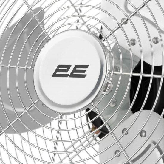 Вентилятор підлоговий 2E PowerWind 30C професійний, 30см, 60Вт, кнопки, двигун мідь 100%, срібний — фото 7